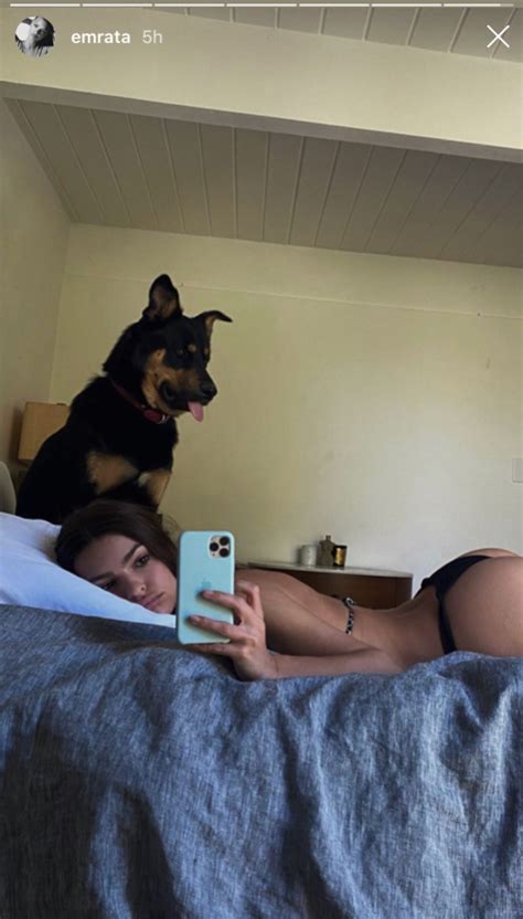 Emily Ratajkowski Shows Off Booty In Quarantine Bikini Selfie