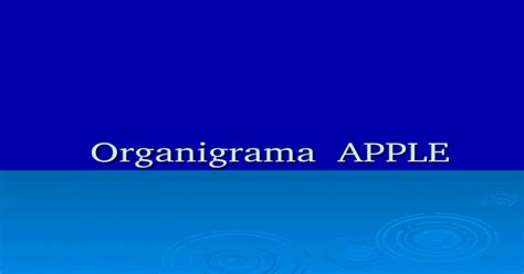 Organigrama Apple