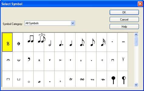For your next music project, be it electronic music or heavy metal. Editing the Music Notation > Editing Music Annotations > Special Symbols