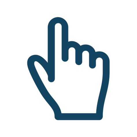 Hands Click Mouse Pointer Icon PNG Transparent Background Free