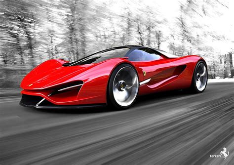 Hd Wallpaper Red Cars Concept Ferrari Ferrari Xezri Black White
