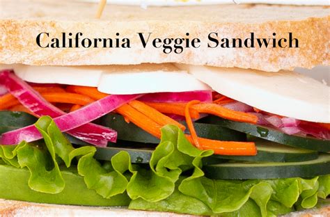California Veggie Sandwich The Cupboard