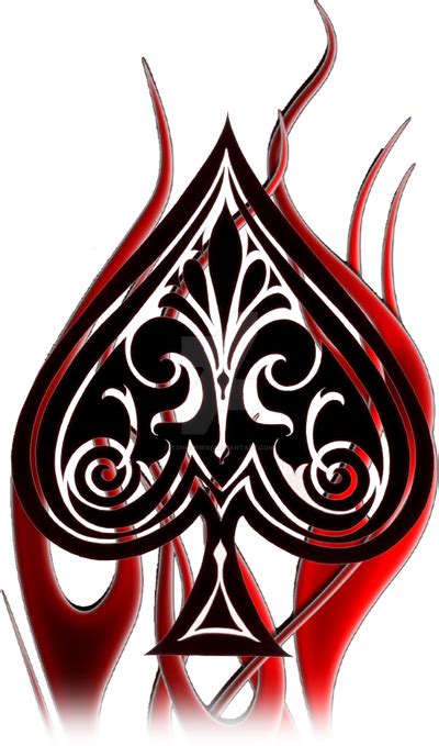 Tattoo Design Spade And Fire By Txnhippie92 On Deviantart