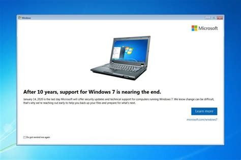 Microsoft Is Reminding Windows 7 Users To Upgrade Their Systems As End