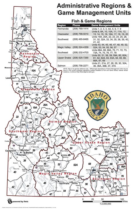 6 Idaho Hunt Planner Map Maps Database Source