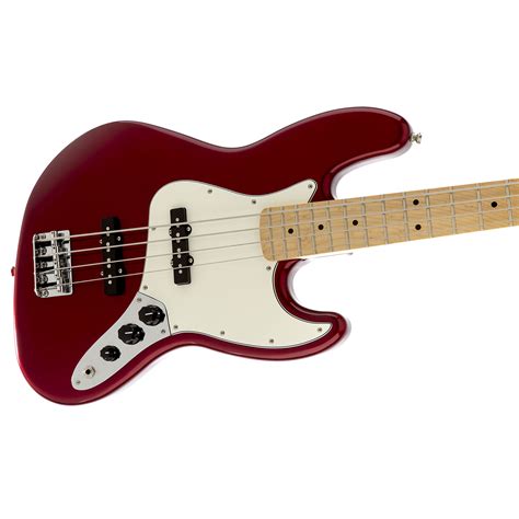 Fender Standard Jazzbass Mn Candy Apple Red Electric Bass Guitar