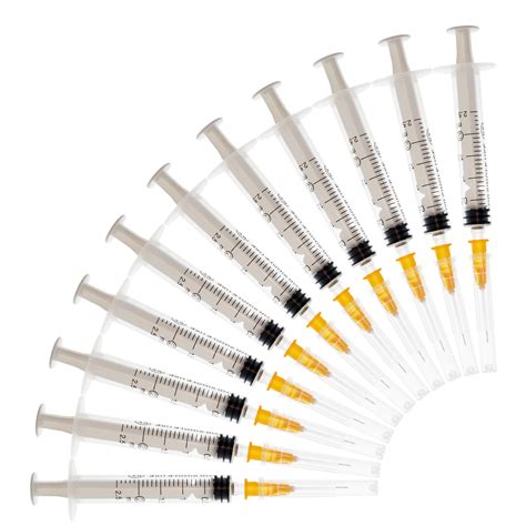 Buy 50pack 2ml Syringes With 23g Needlesdisposable Sterile Syringe