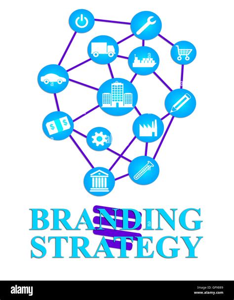 Branding Strategy Representing Company Identity And Tactics Stock Photo