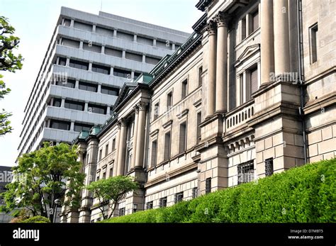Bank Of Japan Old And New Buildings Tokyo Japan Stock Photo Alamy