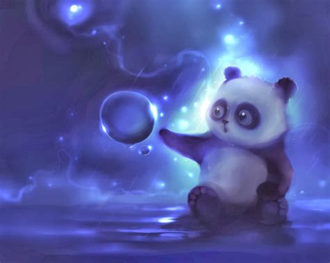 Free Download Cute Little Panda Animal Hd Wallpaper 1920x1080 For
