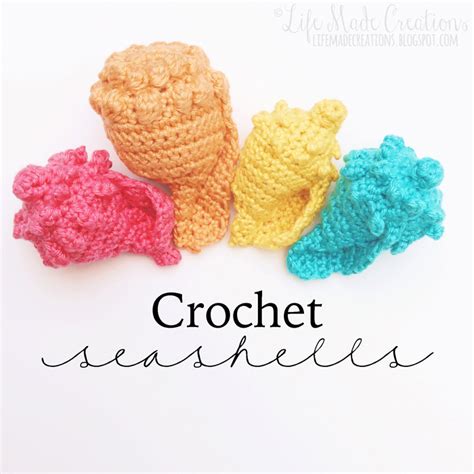 Life Made Creations Crochet Seashells