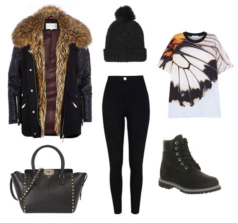 Outfit Inspo For If It Snows All Black Timbs Are The One Givenchy T