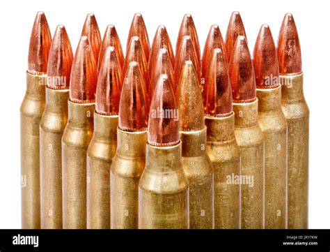 Bullets Close Up On White Background Stock Photo Alamy