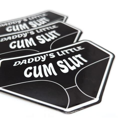 Handmade Daddy S Little Cum Slut Panties Unique Design Independent Artist To Decorate Water