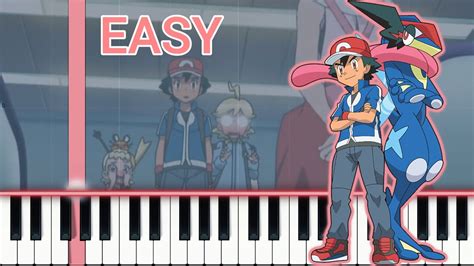 Pokemon Xyz Theme Song Easy Piano Tutorial Simple Piano Youtube