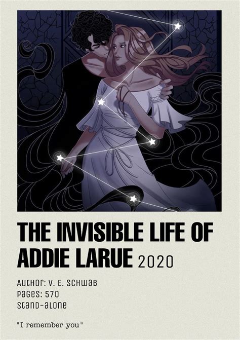 The Invisible Life Of Addie Larue Polaroid Poster In 2021 A Darker