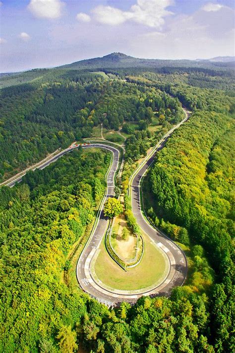 Aerial Shot 3 Of The Nürburgring Nordschleife Caracciola Karussell