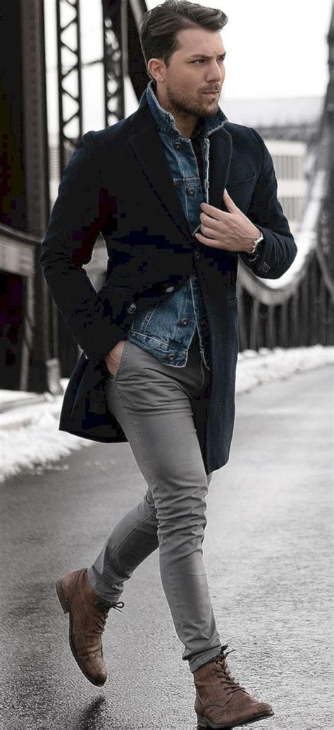 41 Super Casual Winter Outfit For Modern Men Winter Outfits Men