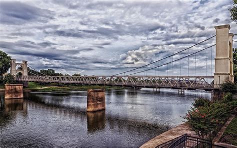 The Waco Suspension Bridge Over The Brazos River Photograph By Mountain