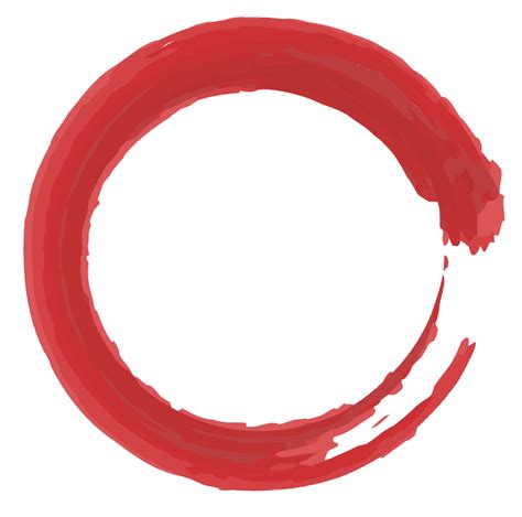 Minimalistic Red Zen Circle Png Transparent Clipart World