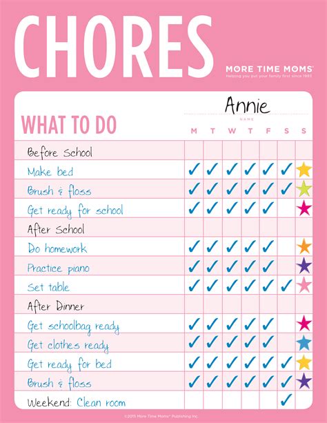 Reward Charts Chore Charts Chore Chart For Kids With Printables Images