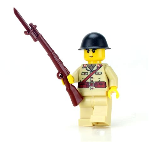 Ww2 Japanese Soldier Made With Real Lego® Minifigures