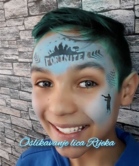 Facepainting Fortnite Easy Stenciling Face Painting Face Carnival