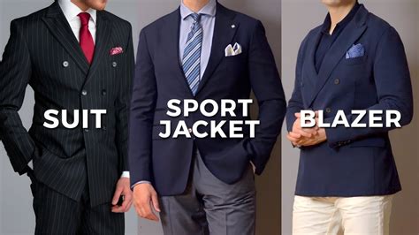 Suit Vs Sports Jacket Vs Blazer Whats The Difference Youtube