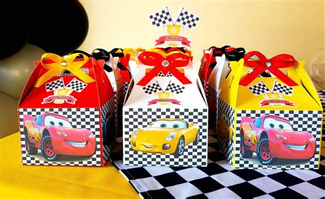 Cars Candy Favor Box Birthday Decorations Party Boys