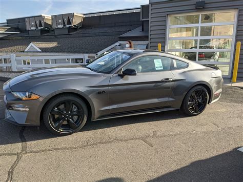 Carbonized gray GT just arrived at dealer! | 2015+ S550 Mustang Forum