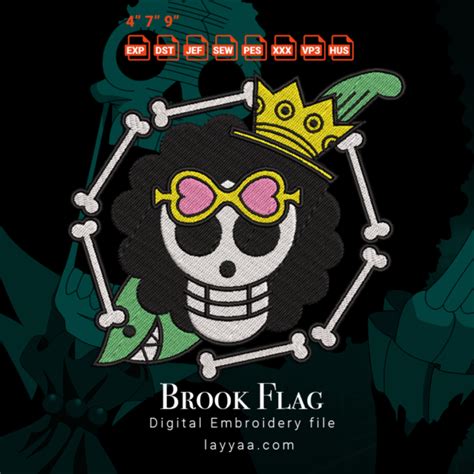 Digital Embroidery Brook Flag One Piece Accessories