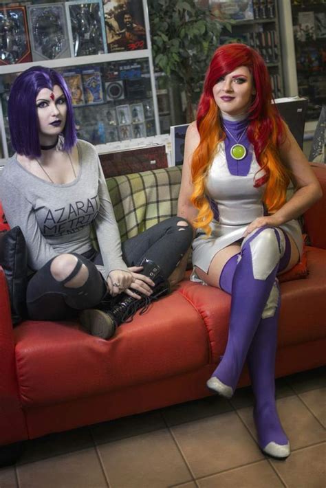 casual raven and starfire 2 cosplay amino