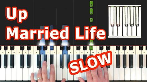 Married Life Piano Sheet Music Easy With Letters Learn To Play