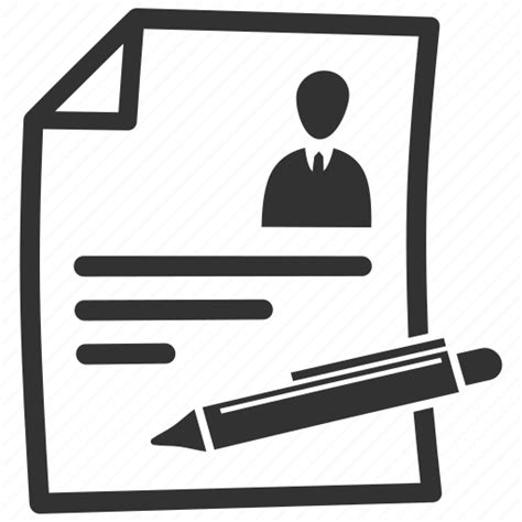 Contract Cv Document Resume Icon