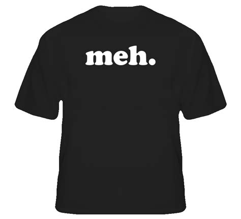 Shirtshock Meh Black T Shirt 24