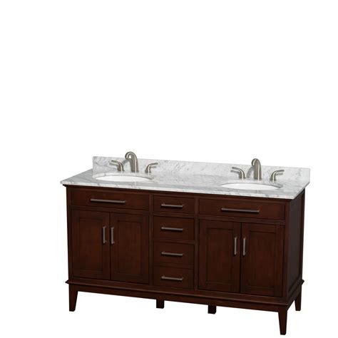 We offers best clearance/overstock/closeout discounts: Wyndham Collection Hatton 60 inch Double Bathroom Vanity ...