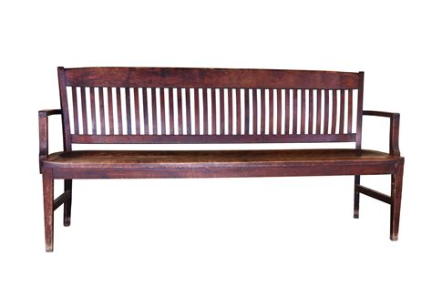 Square Back Courtroom Bench — Architectural Antiques