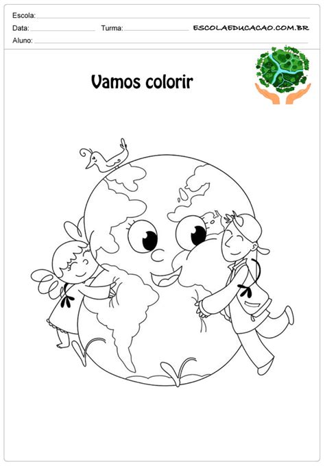 desenhos para colorir sobre o meio ambiente para imprimir