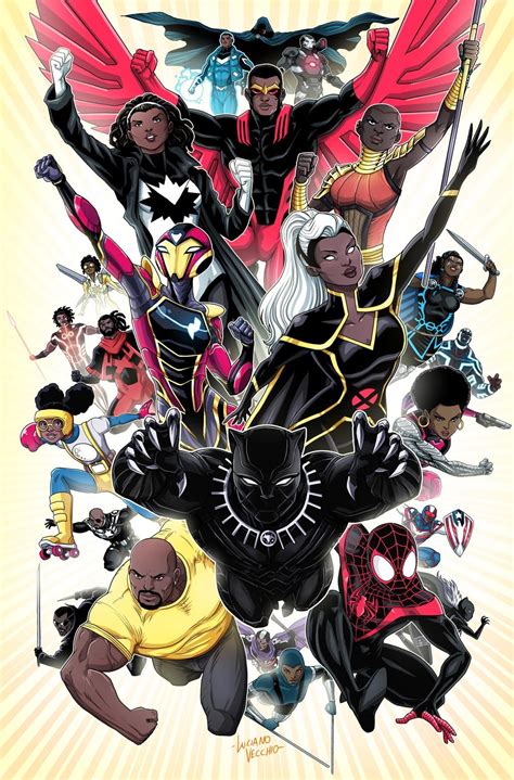 The Black Panther Movie Poster With Many Different Characters