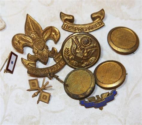 Vintage Boy Scout Pins Cub Scout Be Prepared Scouting Badges
