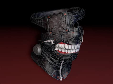 Tokyo Ghoul Mask 3d Model Game Ready Obj