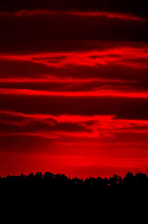 Sunset The Midnight Sun Is Gone By Anders Hanssen Red Sunset Red