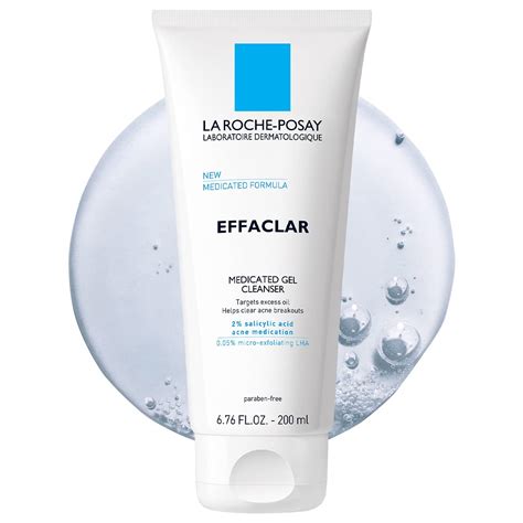 La Roche Posay Effaclar Medicated Gel Facial Cleanser Foaming Acne