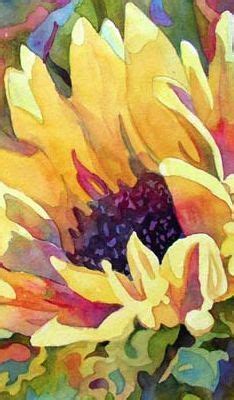 Wendy Westlake Sunflower Watercolor Painting Watercolor Flowers
