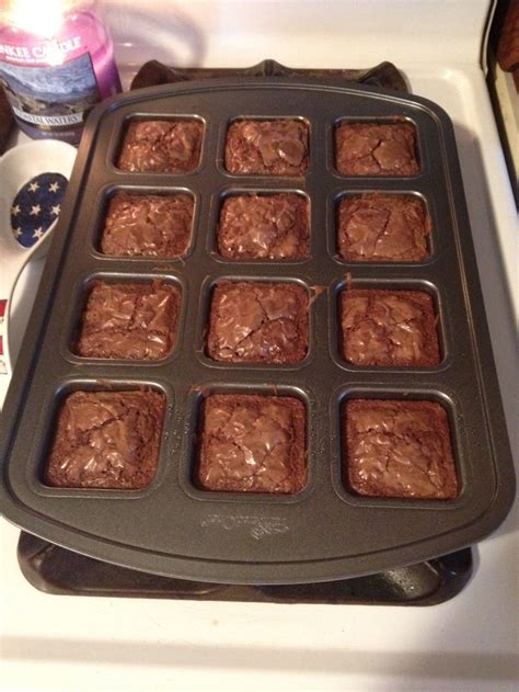 Perfect Brownies In My New Pampered Chef Pan Pampered Chef Brownie Pan Recipes Pampered Chef