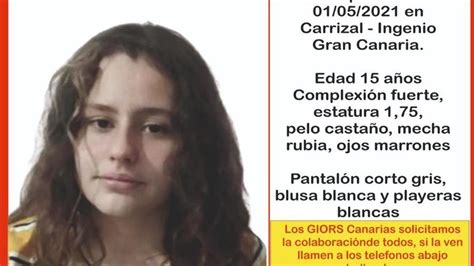 Localizada La Menor De 15 Años Desaparecida En Gran Canaria
