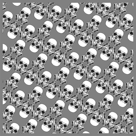 Skulls Seamless Pattern Vector 540630 Vector Art At Vecteezy