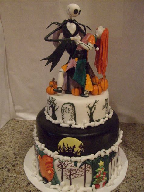 Chelsweets bakery takes jack skellington from tim burton's classic the nightmare before christmas from the screen to our bellies with this. Nightmare before Christmas cake made by Grace G Cakes ...