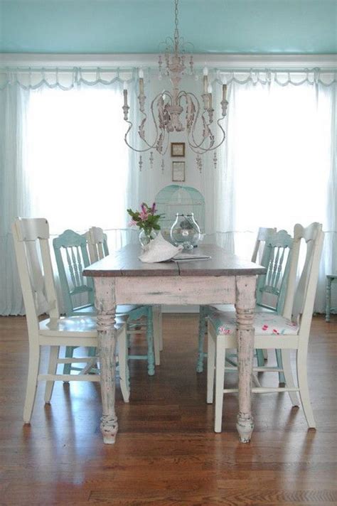 Shabby Chic Dining Room Ideas Awesome Tables Chairs And Chandeliers