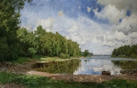 Lake View At Engelsberg Västmanland 1893 By Olof Arborelius Swedish